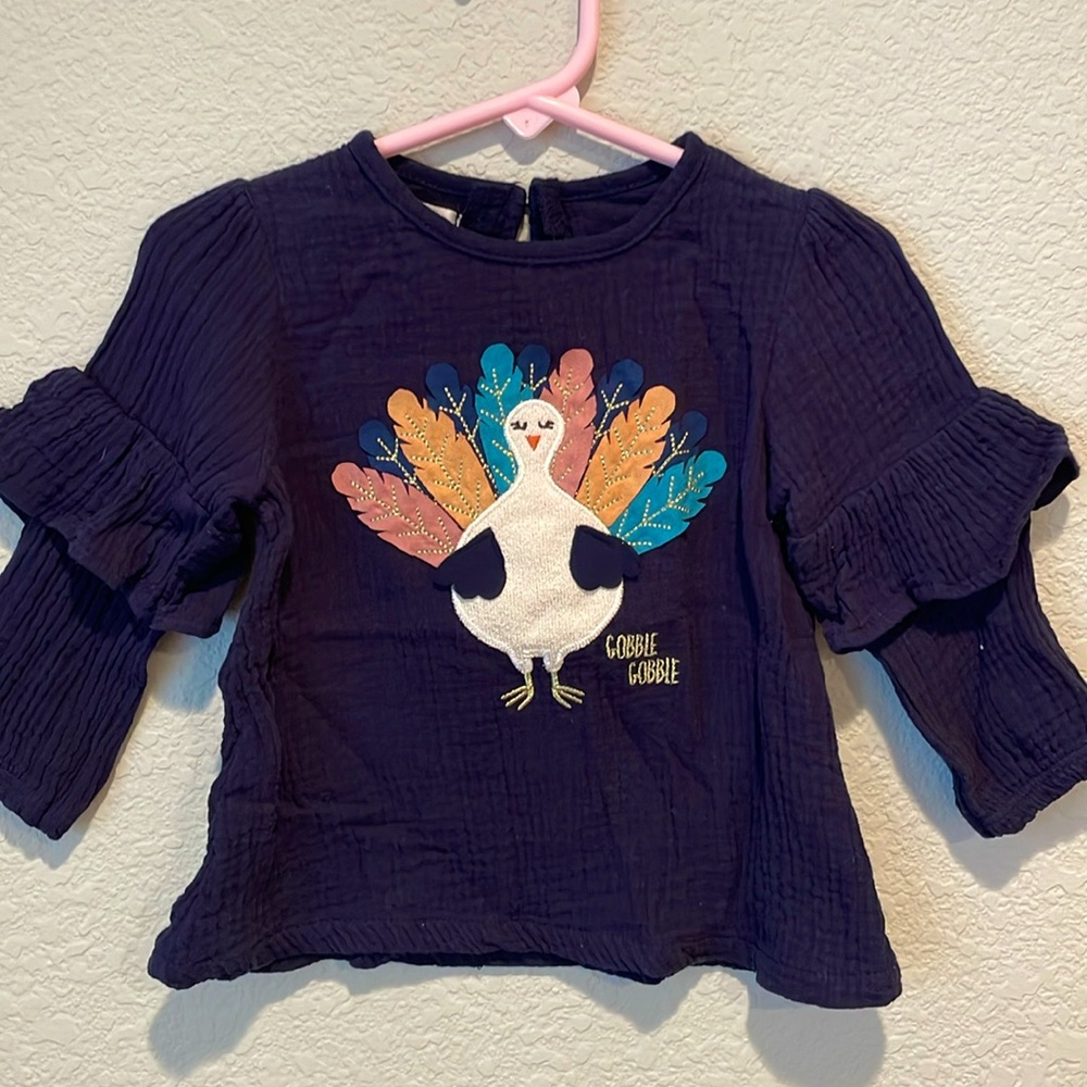 Mud Pie Baby girls Thanksgiving top